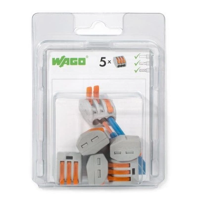 КВТ Набор клемм рычажковых Wago 222–415 76084 (цена за уп.) KVT