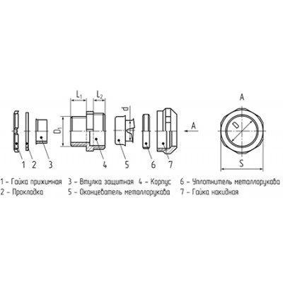 КВТ Муфта вводная ВМН-25 80622 KVT КВТ Муфта вводная ВМН-25 80622 KVT