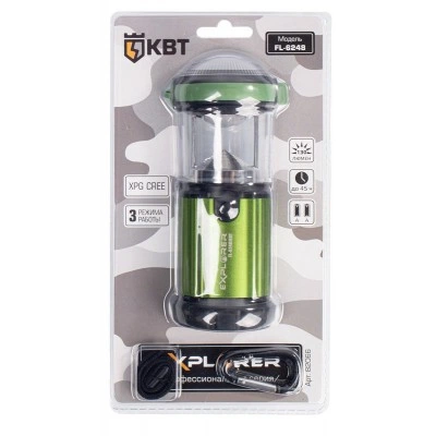 КВТ Фонарь кемпинговый "Explorer" FL-6248 82066 KVT КВТ Фонарь кемпинговый "Explorer" FL-6248 82066 KVT