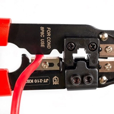 КВТ Кримпер многофункциональные со встроенным модулем для обжима RJ-45. JT-210 84824 KVT КВТ Кримпер многофункциональные со встроенным модулем для обжима RJ-45. JT-210 84824 KVT