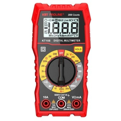 КВТ Мультиметр цифровой KT 108 "PROLINE" 86324 KVT КВТ Мультиметр цифровой KT 108 "PROLINE" 86324 KVT