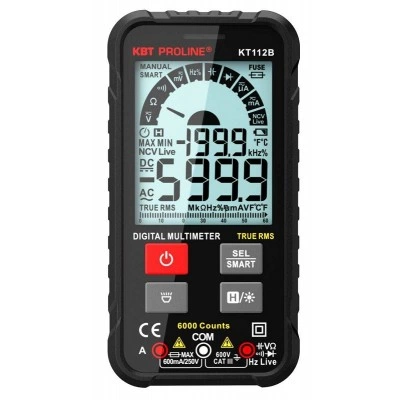 КВТ Мультиметр цифровой SMART KT 112В "PROLINE" 86326 KVT КВТ Мультиметр цифровой SMART KT 112В "PROLINE" 86326 KVT