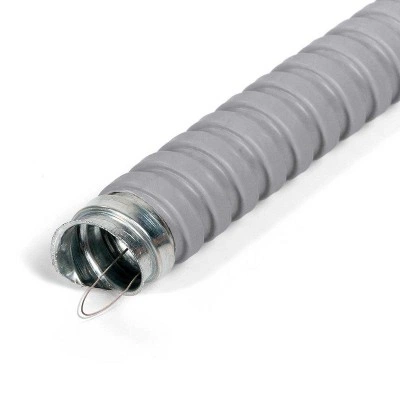 КВТ Металлорукав МРПИнг 15 (сер) с протяжкой (мин партия 50 шт.) Fortisflex 88306 KVT