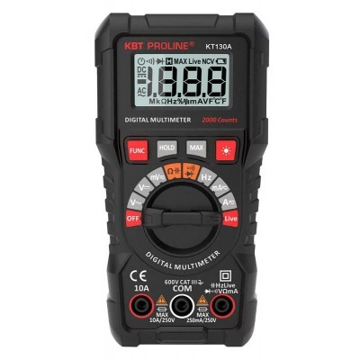 КВТ Мультиметр цифровой KT 130A серия PROLINE 88549 KVT КВТ Мультиметр цифровой KT 130A серия PROLINE 88549 KVT