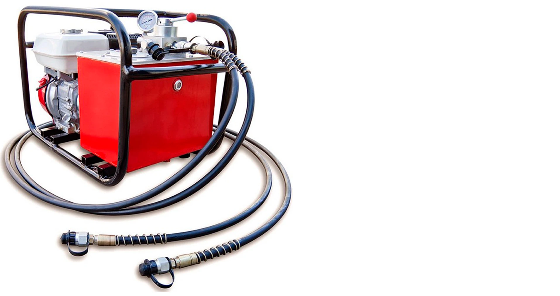 Применение бензогидравлической двухклапанной помпы КВТ 